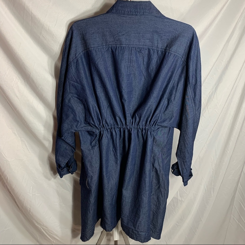 1 Sunset Lane Lightweight Denim Oversized Open Jacket - Picture 8 of 14